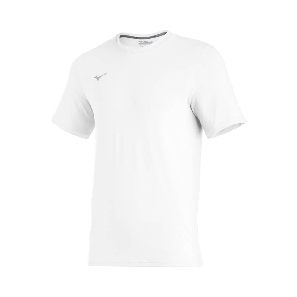 Camisetas Mizuno Comp Diamond Short Sleeve Crew Hombre Blancas España AOKM-56391